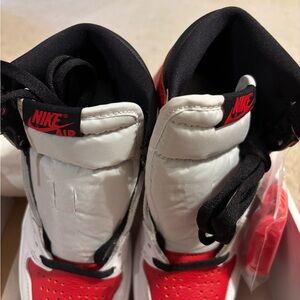 Nike Air High-Top Red and White Sneakers